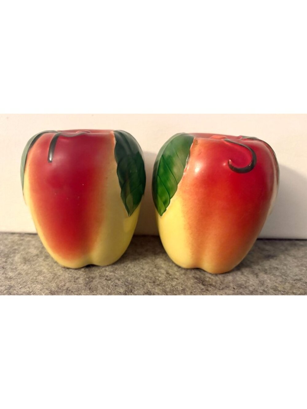 Vintage Hall Apple Salt and Pepper Shakers # 3429